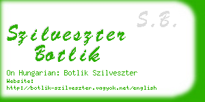 szilveszter botlik business card